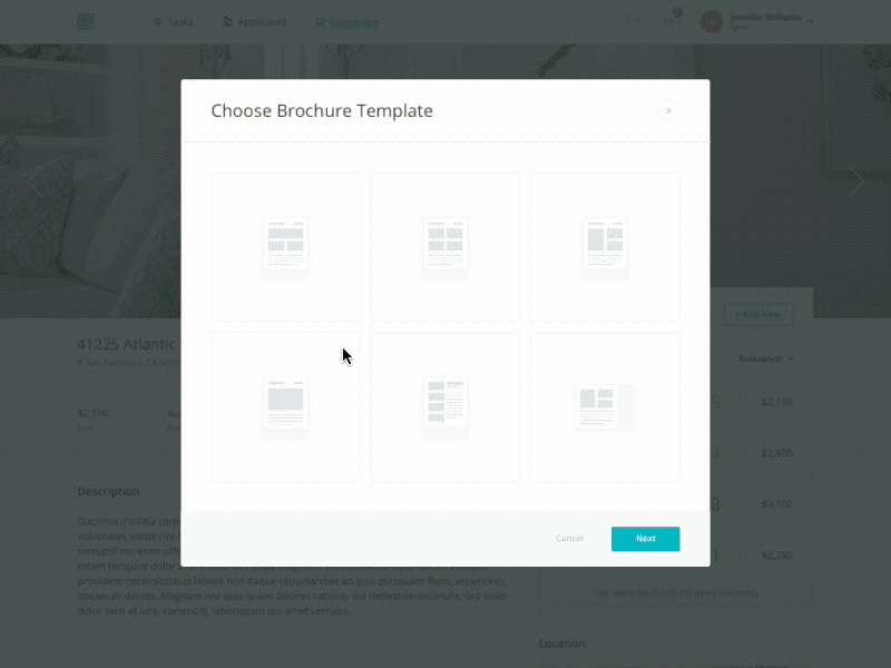 Brochure Template Generator animation brochure drag drop generator images properties property template upload