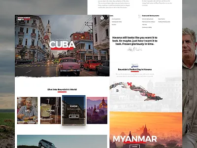 Explore Parts Unknown with Anthony Bourdain adventure anthony bourdain cnn destinations explore parts unknown travel web design