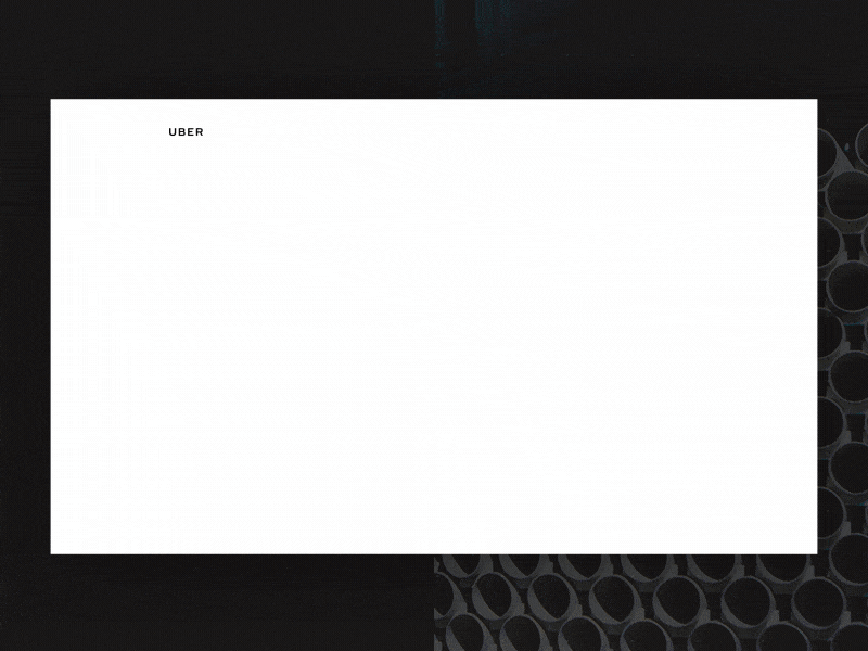 Uber Design Hero design hero layout modal parallax type uber ui web