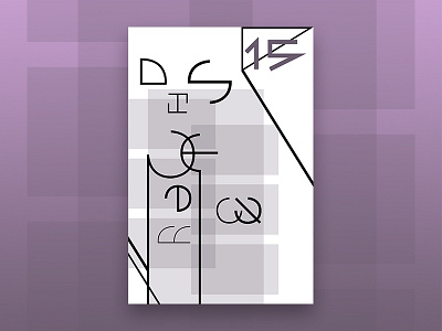 15-Disconnect color hieroglyphics poster poster design print type type design typography