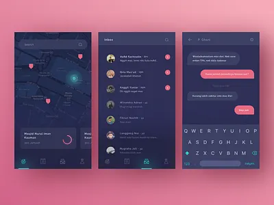 Takjil App Concept chart chat discover fasting graph ios maps mosque ramadhan