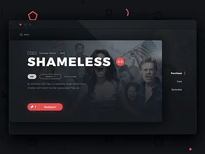 Shameless movie netflix player purchase shameless show ui ux video
