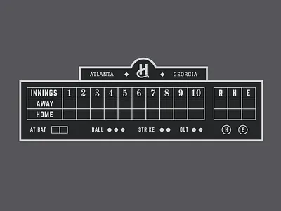 Faux Score! baseball illustration scoreboard sports