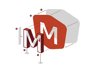 Built By Masonry assembly branding construct deconstructed diagram isometric logo masonry