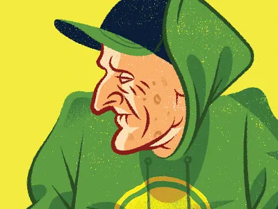 Ride or Die bike bmx hoodie illustration old dude pegs skull