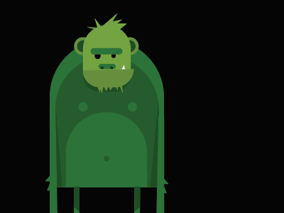 Lefty anomaly bigfoot doodle forest illustration