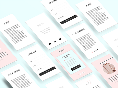 Mona design experience fashion interaction interface mobile ui user ux uxui