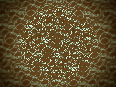 Truelove lettering typography