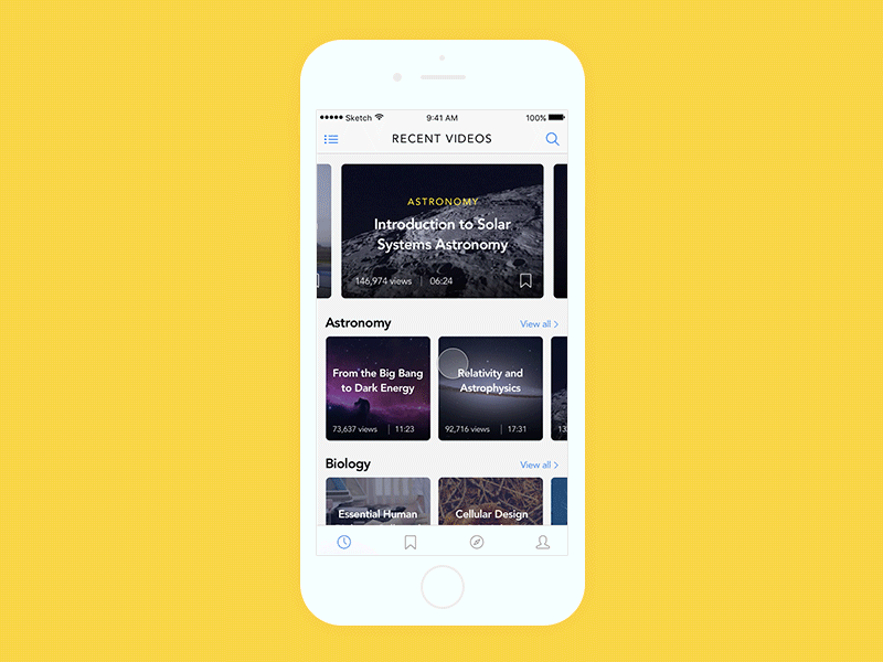 VR Education App Concept animation app concept principle sketch ui ux video vr