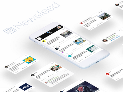 Newsfeed Cards cards daily ui 094 healtcare medical news newsfeed ui ux