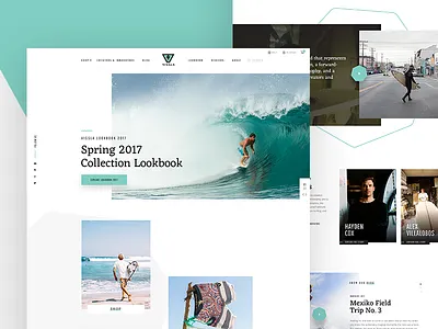 VISSLA Redesign Concept – Homepage animation concept homepage loader parallax redesign slider surf ui ux vissla web design