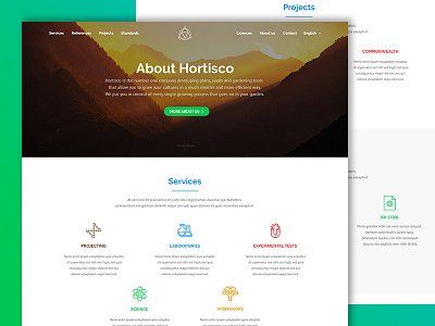 Company homepage template agriculture business company corporate hero home homepage horticulture redesign services web design website