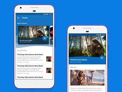 Android app design android materialdesign ps4