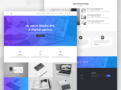 Studio Pro Genesis Child Theme creative genesis gradient studio theme video wordpress