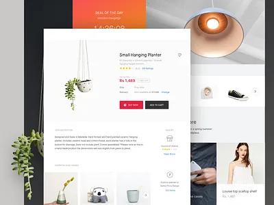 Refreshed Snapdeal Web art design e commerce fashion flat homepage marketplace minimal tech website