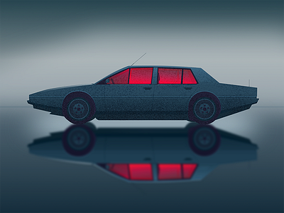 Car car drak illustration red