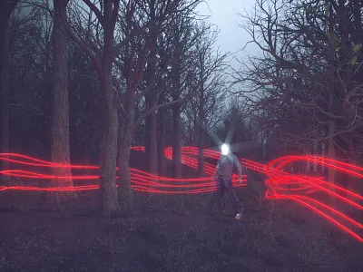 hansel c4d cinema 4d forest horror maxon octane octane render otoy scifi stranger things techy