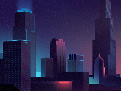 steps away 32 away city illustration landscape light photoshop sun travel trystram