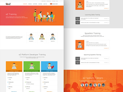 Training Landing Page colors gradient homepage illustration landing page training ui