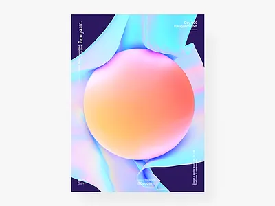 Baugasm Day 020 Y2 a poster every day baugasm daily poster graphic design iridescent poster