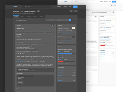 Datmo app branding code dashboard design flat icon type ui typography ux web