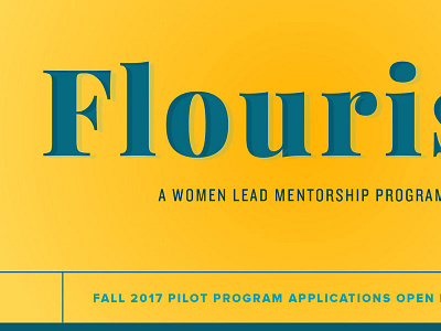 Flourish! aiga branding gradient lines type