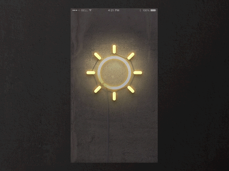 Sunny Weather animation forecast sunny tempreature ui weather