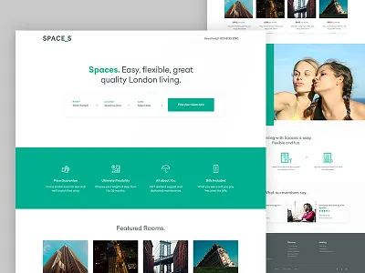 Space S app flat flat design graph homepage icons logo search ui ux web white