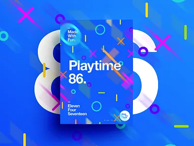 👁Made You Look👁 86 | Made With Fun. 2017 365 color colour freelance happy motivation play poster postereveryday typography