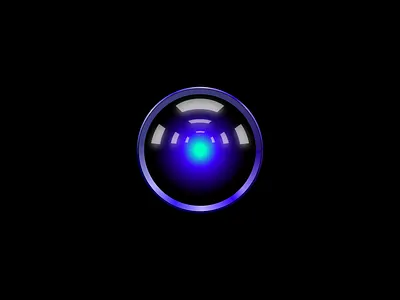 Vector HAL9000 ⊙⊕ Free Sketch File ⊕⊙ a space odyssey ai beamer blue hal9000 lens movie stanley kubrick