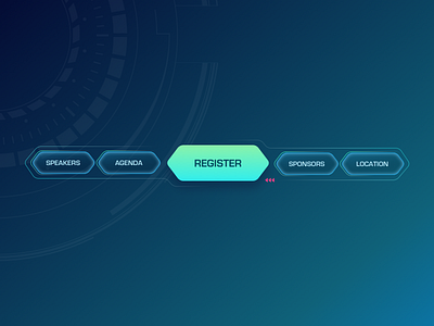 Futuristic navigation concept for conference buttons conference future gradient navigation