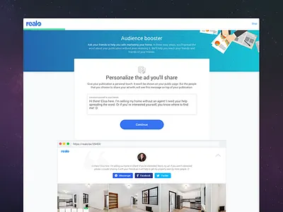 Audience Booster design flow form multistep steps ux