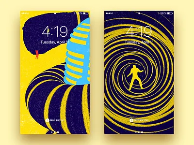 Stage Fright Phone Wallpapers animation illustration iphone phone stage fright wallpaper