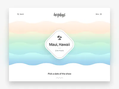 Hooplays Landing Page clean colorful design hooplays ui ux web website