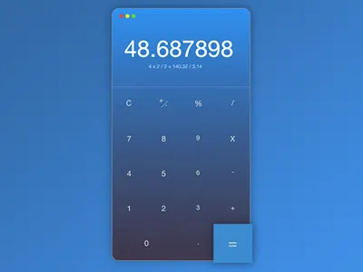 Calculator // Daily UI 004 calculator desktop flat interface mobile modern uiux