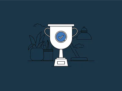 IBM Verify Success State desk desktop ibm verify success trophy