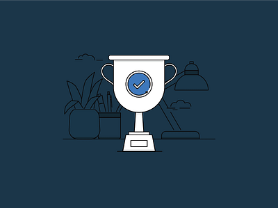 IBM Verify Success State desk desktop ibm verify success trophy