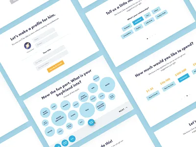 Onboarding Screens form onboarding preferences profile sign up ui ux