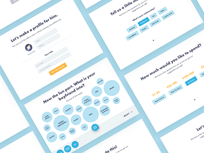 Onboarding Screens form onboarding preferences profile sign up ui ux
