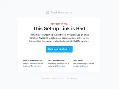 Oopsies - Simple Error awesome error font awesome fontawesome.com oopsies