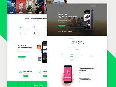 Netguru Redesign - Mobile Development agency android contact cta home ios iphone landing page product services team web