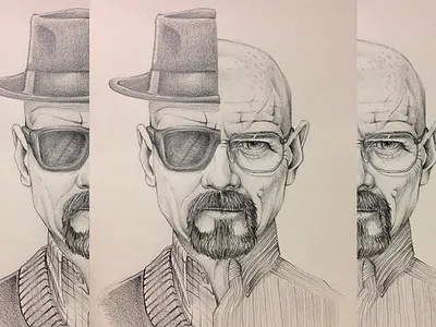 Say my name art bad breaking drawing fan hand illustration pencil walter white