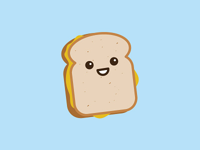 You Make Me Melt cheese cheesy food grilled cheese illustration national grilled cheese day puns sticker vector