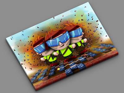 Bomberman is Loading... 2d bomber man cartoon character concept design game graphics illustration loader loading photoshop