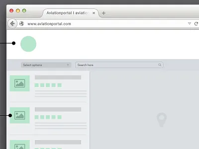 Aviation Portal Wireframe aviation flight flightschool informationflow sketch ux wireframe