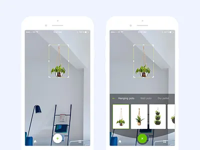 Green City - Room Interior design app design furniture interface interior interior design room ui user ux