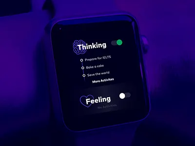 Thinking vs. Feeling apple apple watch brain feeling heart love thinking watch