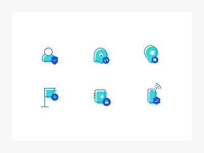 Icons style Explorations app blue exploration fill freebie green icons illustration line location style trusted