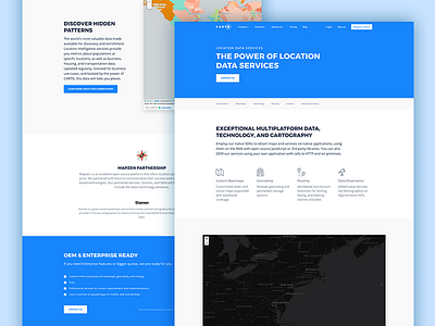 CARTO - Location Data Services page basemaps carto cartodb data data observatory georeference gis isolines location location data services maps routing