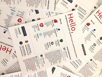 Leaflets design font composition сomposition